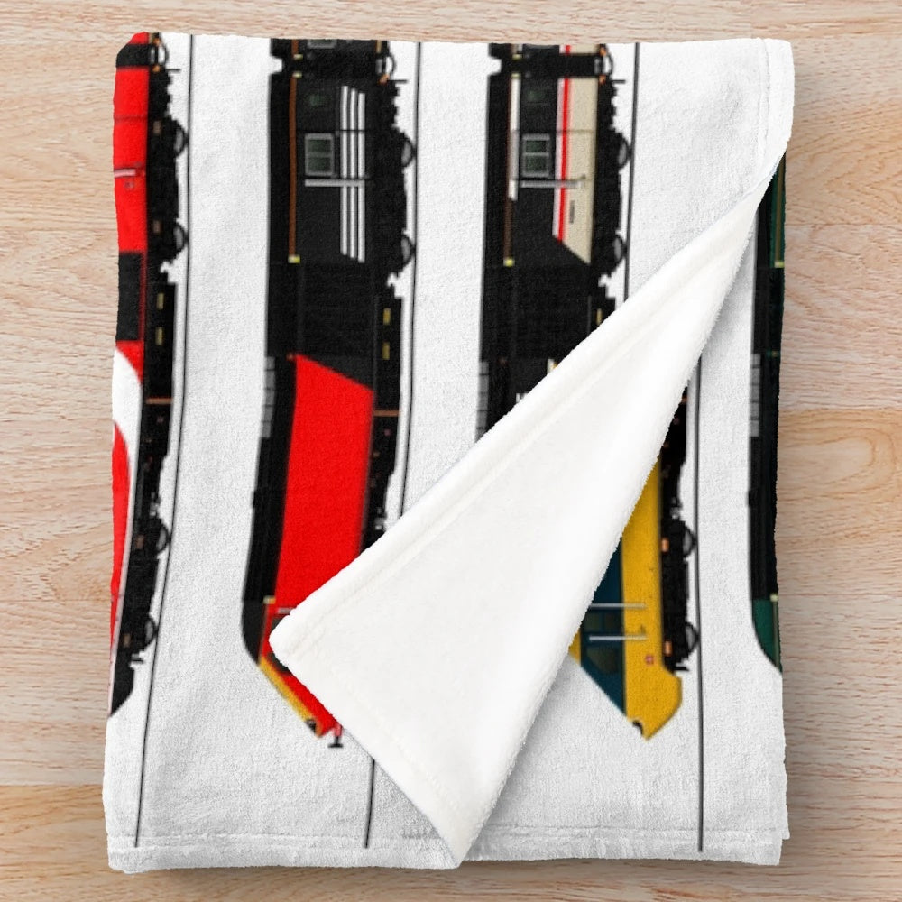 Intercity 125 HST Locomotives-Inspired Plush Blanket