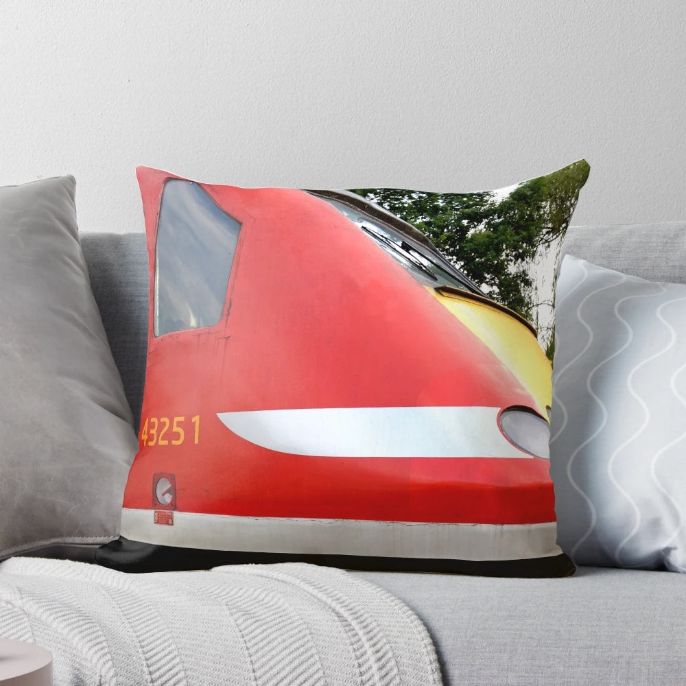 Intercity 125 high-speed train power car 43251 pillow for railway enthusiasts