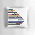 Intercity 125 high speed train outline design pillow featuring British Rail class 43 liveries