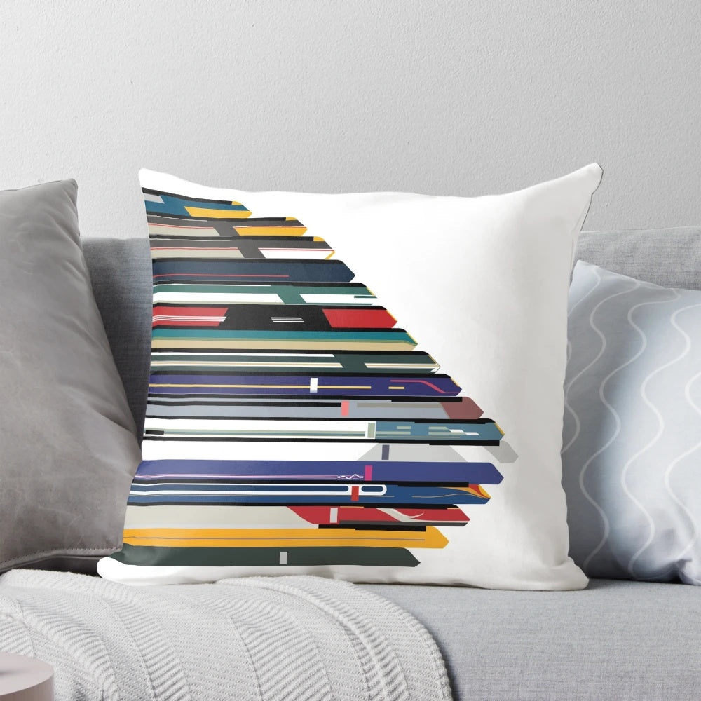 Intercity 125 high speed train outline design pillow featuring British Rail class 43 liveries