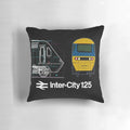 Intercity Pillow featuring an image of a locomotive engine