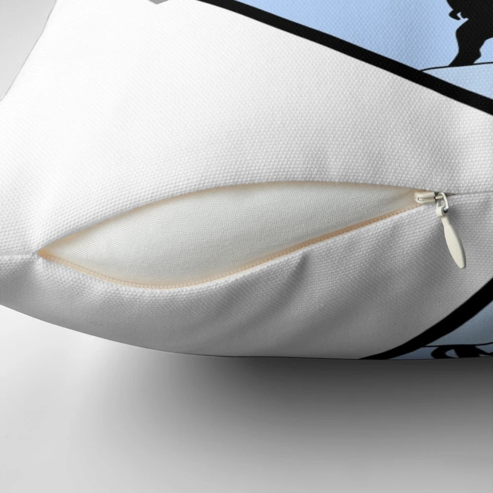 Intergalactic Search and Rescue Pillow featuring Star Wars-inspired design with Jedi, lightsabers, and space elements