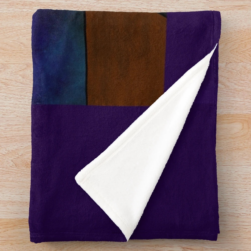 Zurg-inspired plush blanket with space ranger and galaxy imagery