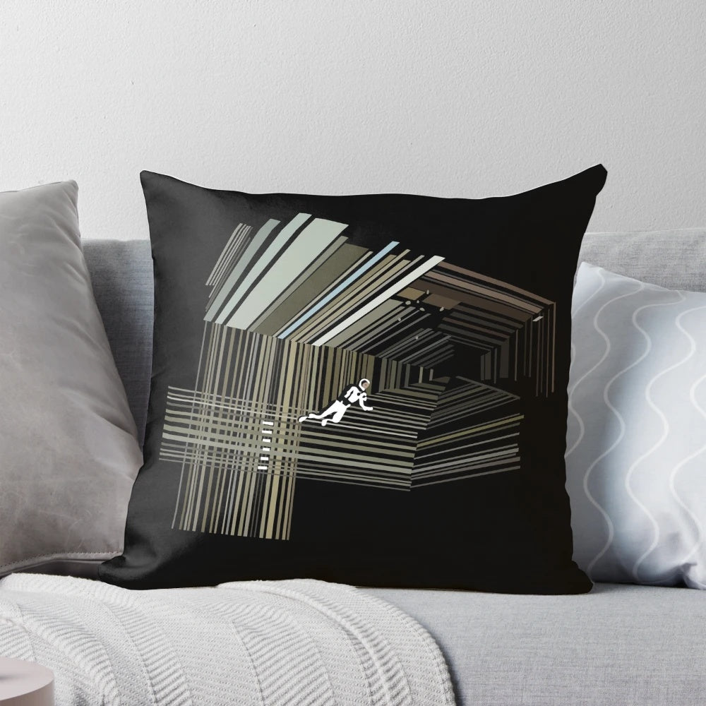 Interstellar space-themed pillow with starry galaxy design