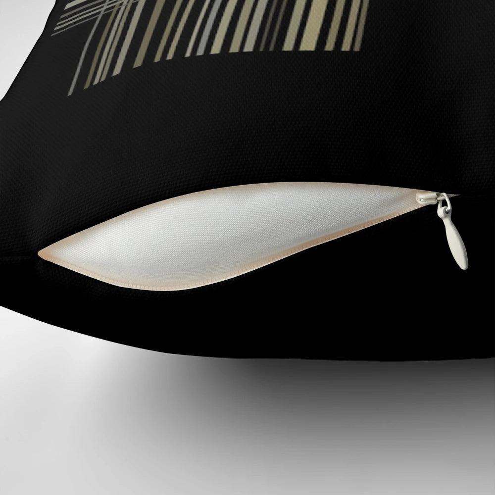 Interstellar space-themed pillow with starry galaxy design