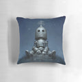 Interval Pillow - A decorative throw pillow with a unique robot and stars design for bedroom and home decor