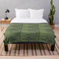Celtic knotwork design on a plush blanket