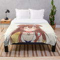 Inugami Korone inspired plush blanket featuring the popular Hololive virtual youtuber