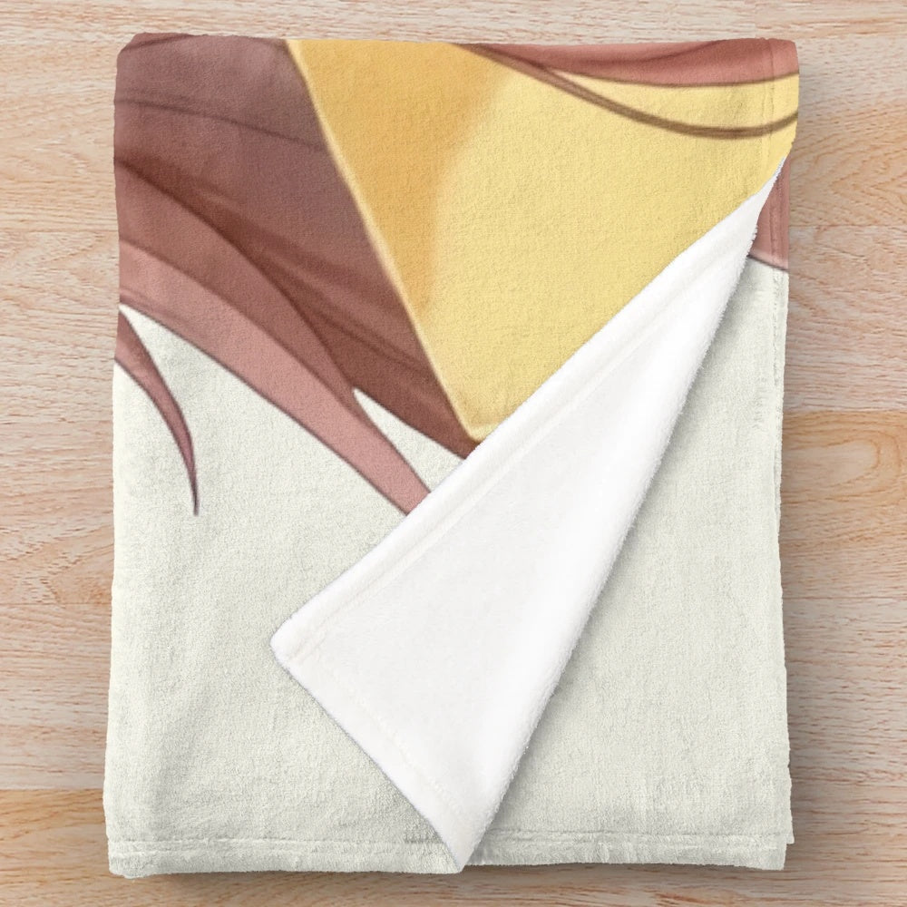 Inugami Korone inspired plush blanket featuring the popular Hololive virtual youtuber