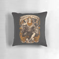 Invictus Pillow featuring a striking design with elements of Greek mythology, strength, and power