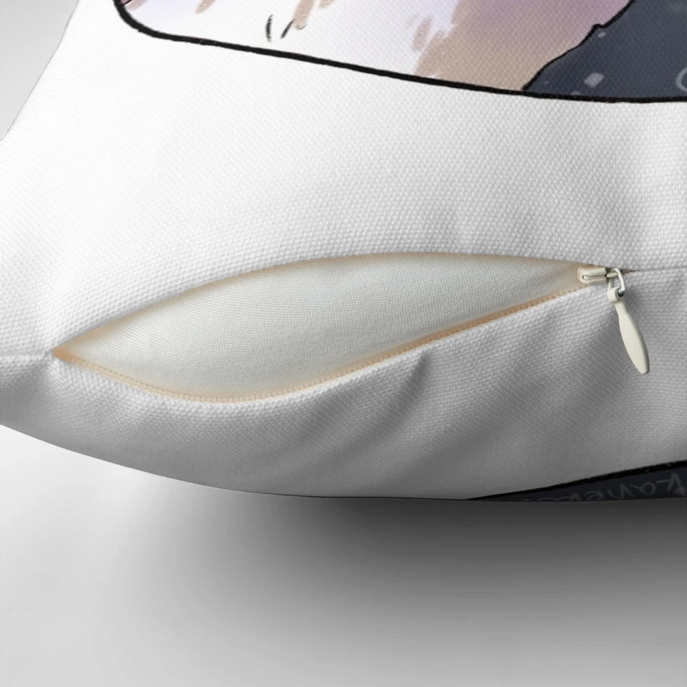 Iorek Byrnison, the panserbjorn from His Dark Materials, on a soft and cozy pillow
