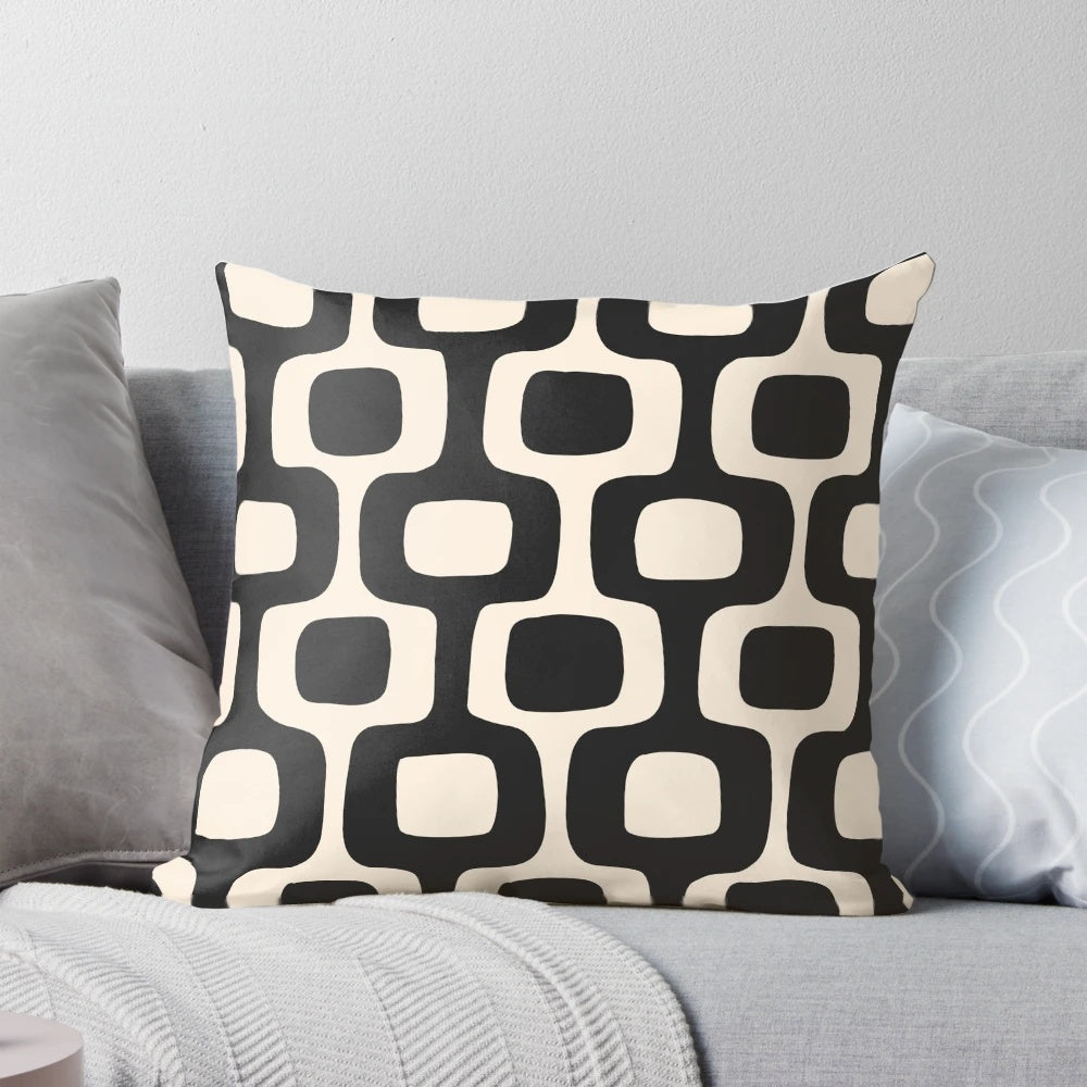 Ipanema Beach Pillow featuring the iconic coastline of Brazil's Ipanema Beach