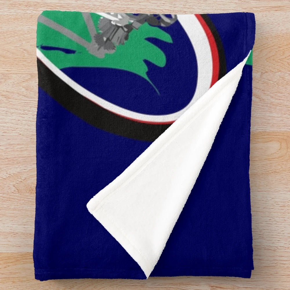Plush blanket featuring an Ireland landscape design for cycling and biking fans