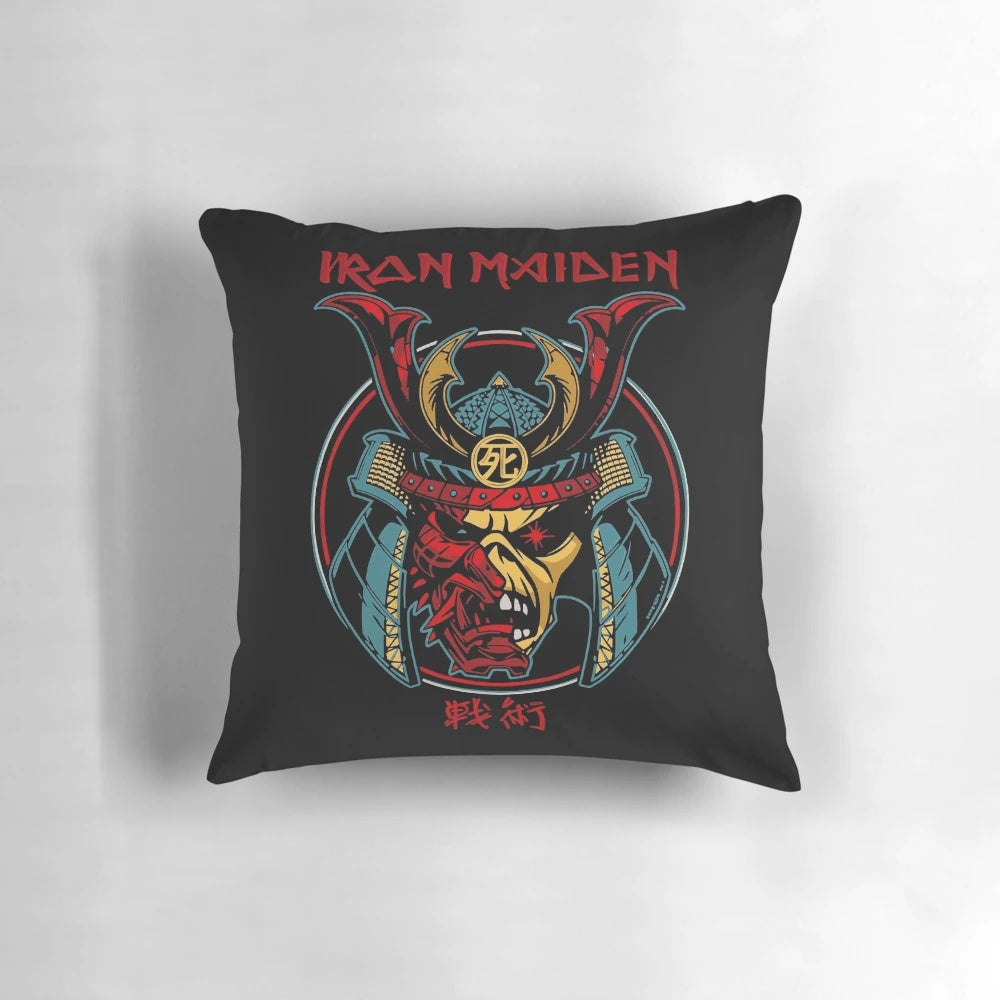 Iron Maiden "Fear of the Dark" themed pillow with band logo