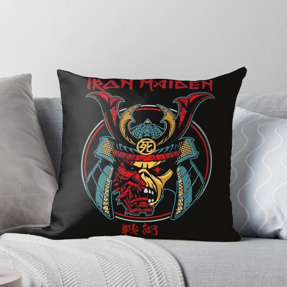 Iron Maiden "Fear of the Dark" themed pillow with band logo