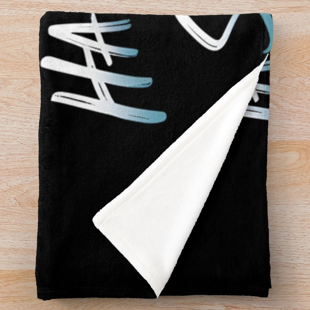 Plush blanket with ironic statement design by Talahon Life