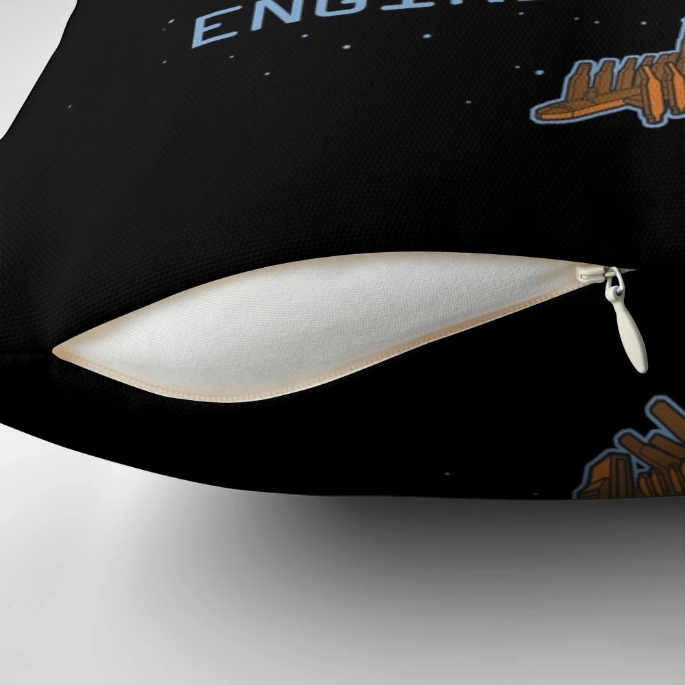 Ishimura Engineering Pillow, featuring the iconic Ishimura spacecraft from the Dead Space video game series