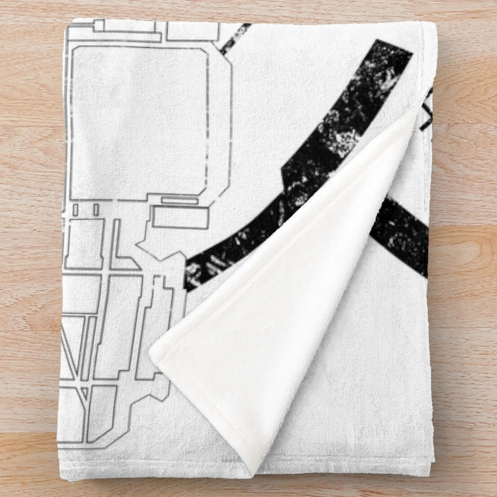 Ishimura-inspired plush blanket featuring the space horror video game Dead Space