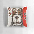 Isle of Dogs Boss Baseball Card Pillow, featuring the iconic character from the Wes Anderson film