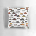 Isopod throw pillow featuring a cute roly poly or pill bug design