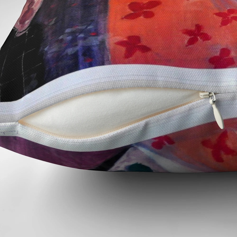 Itzchak Tarkay Indigo Chapeau Hat Pillow