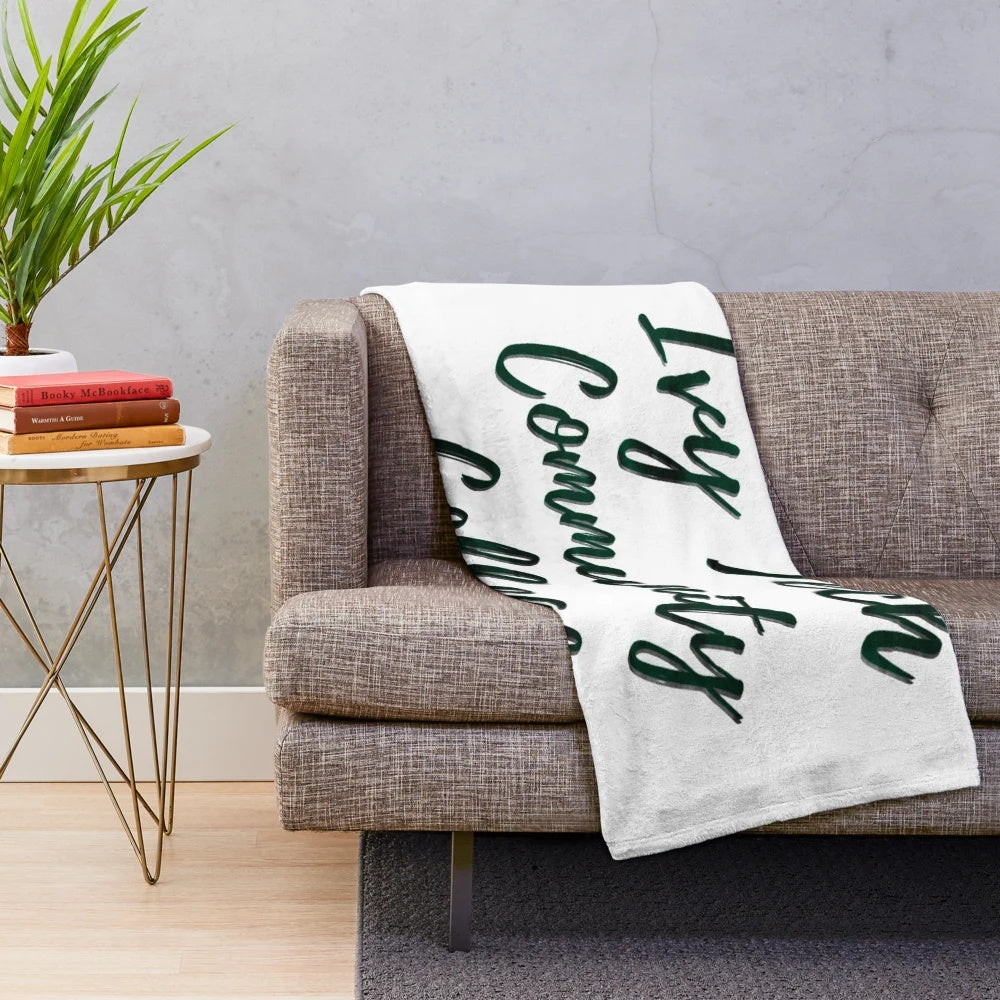 Ivy Tech Community College inspired plush blanket with Bearcat moniker
