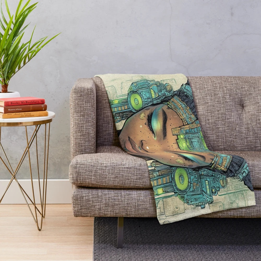 Ixchel Plush Blanket - Moor inspired soft and cozy plush blanket