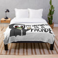 Soft, cozy plush blanket featuring the J-Dog design from Hollywood Undead