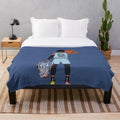 Ja Morant Plush Blanket featuring a basketball player dunking on the rim