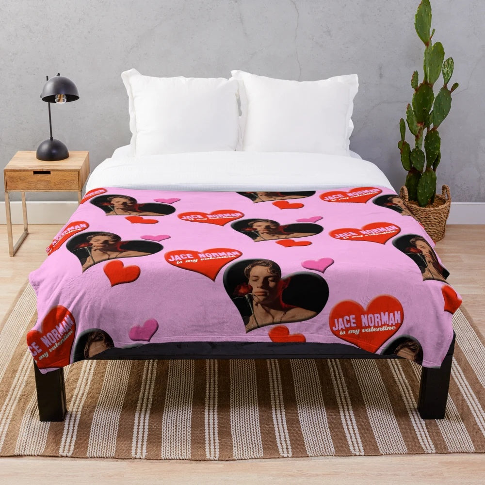 Jace Norman inspired plush blanket with characters from Henry Danger