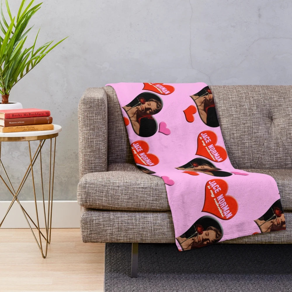 Jace Norman inspired plush blanket with characters from Henry Danger