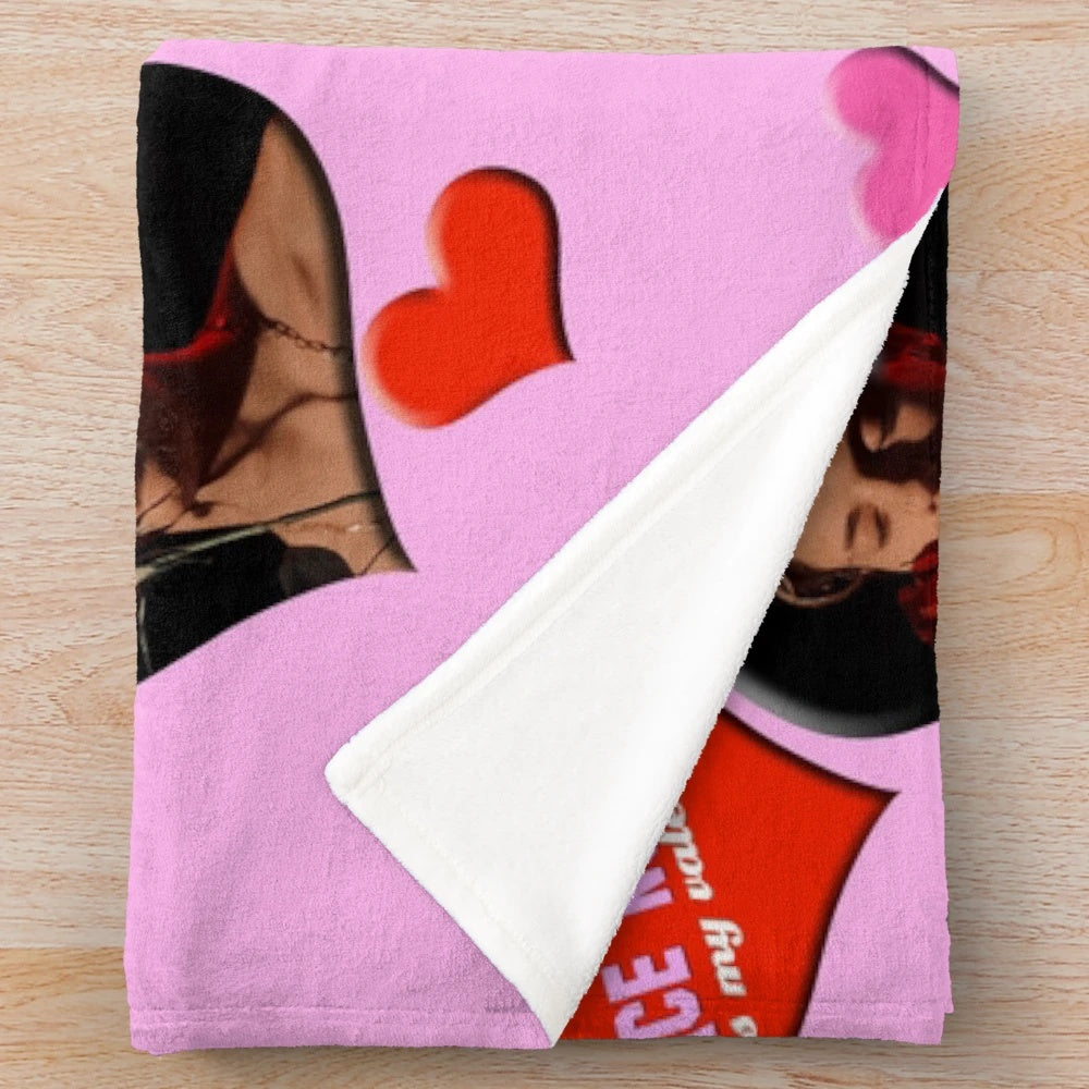 Jace Norman inspired plush blanket with characters from Henry Danger
