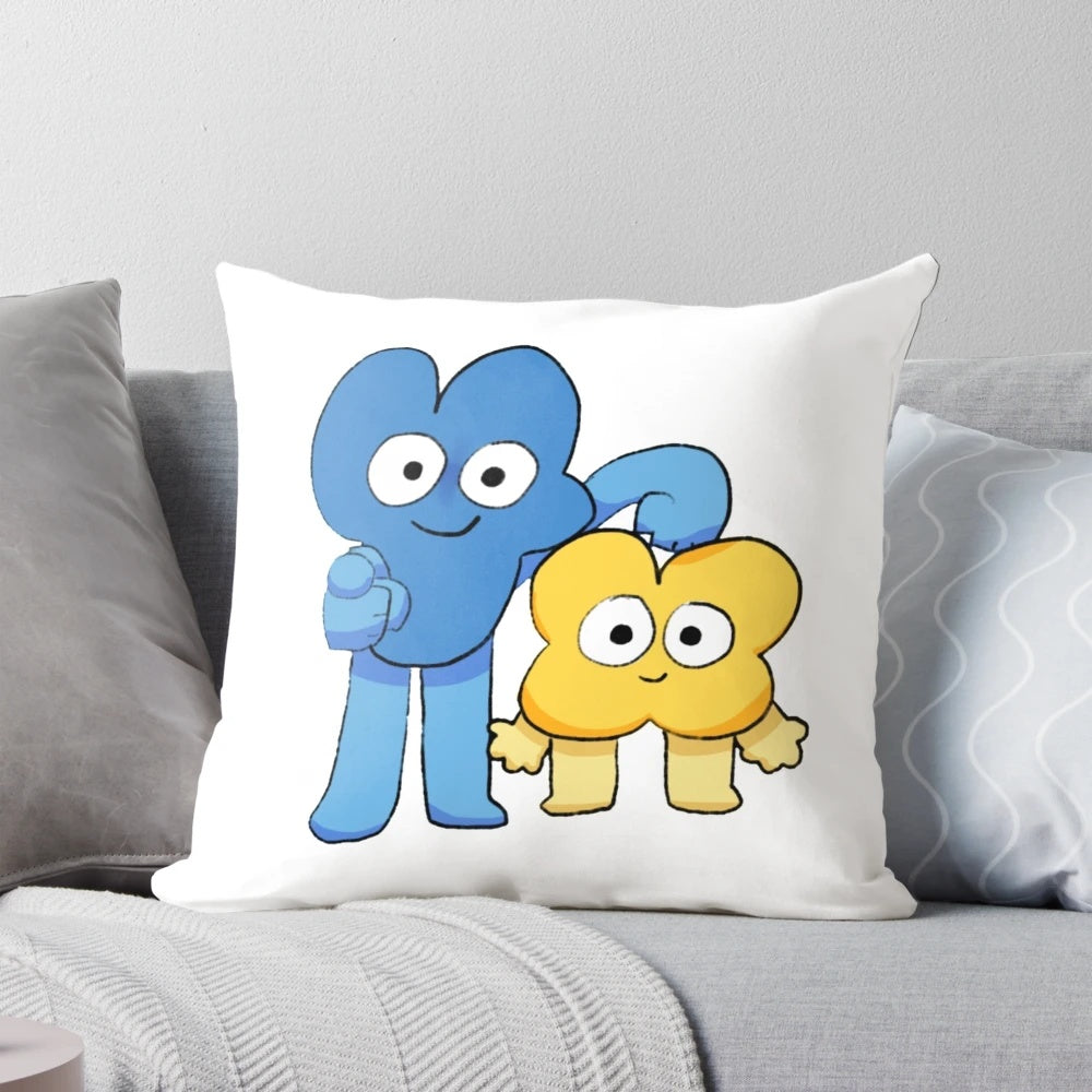 Soft, high-quality pillow featuring the popular character Four from the BFB/BFDI series