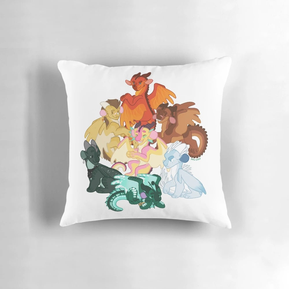Jade Winglet Wings of Fire Themed Pillow