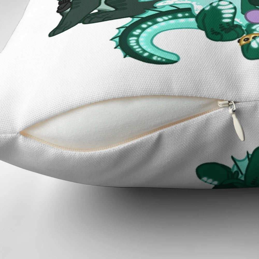 Jade Winglet Wings of Fire Themed Pillow