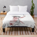 Jaden Yuki plush blanket featuring character from YuGiOh GX anime series