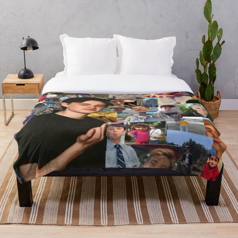 Jaeden Martell inspired plush blanket
