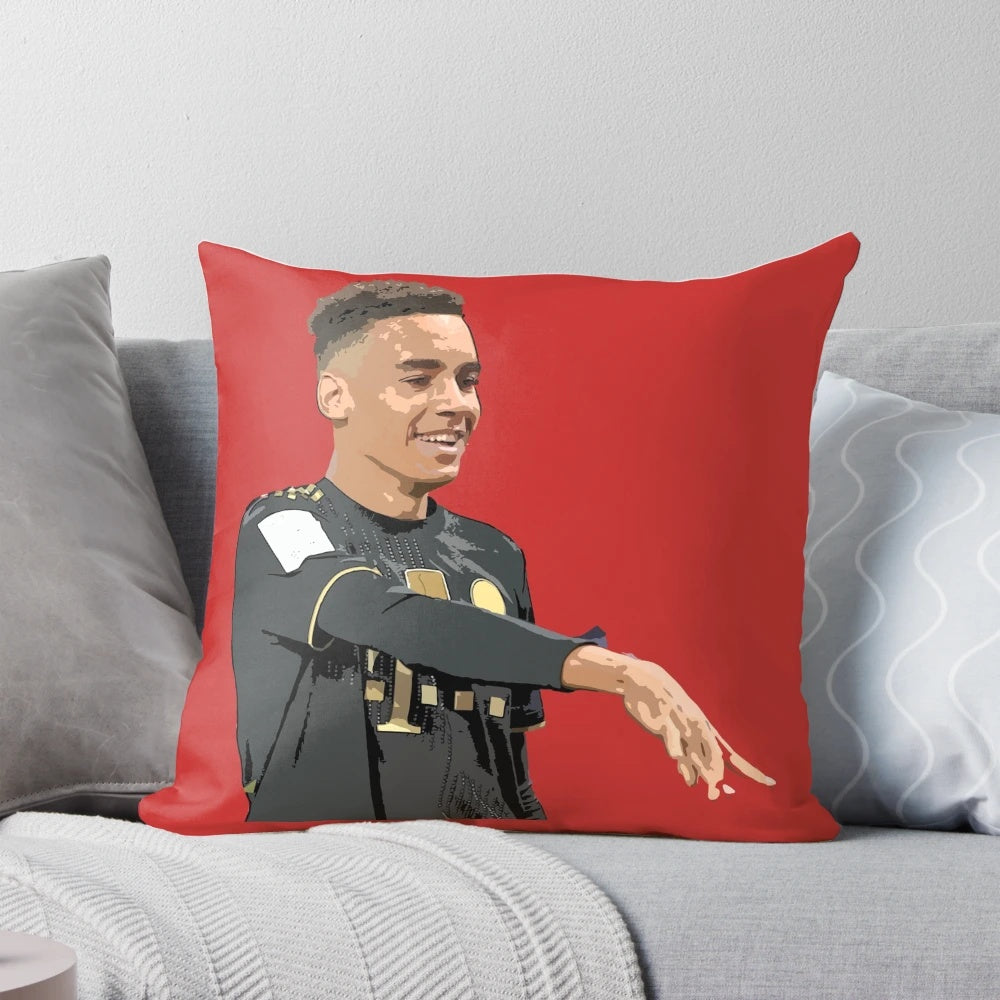 Jamal Musiala inspired football pillow