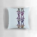 A stylized pillow featuring Jarvis Cocker, the frontman of the popular 90s Brit pop band Pulp.