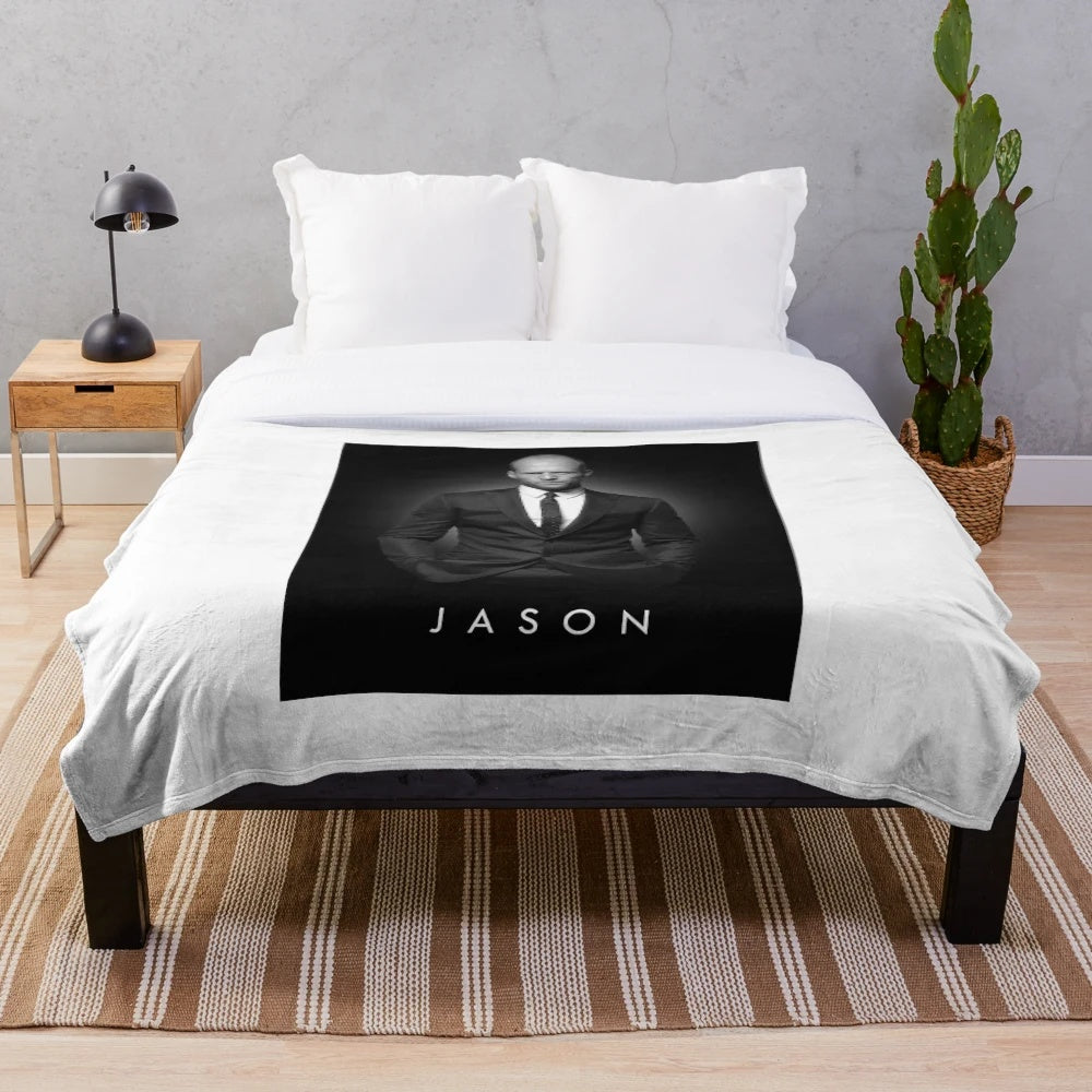 Jason Statham Inspired Plush Blanket