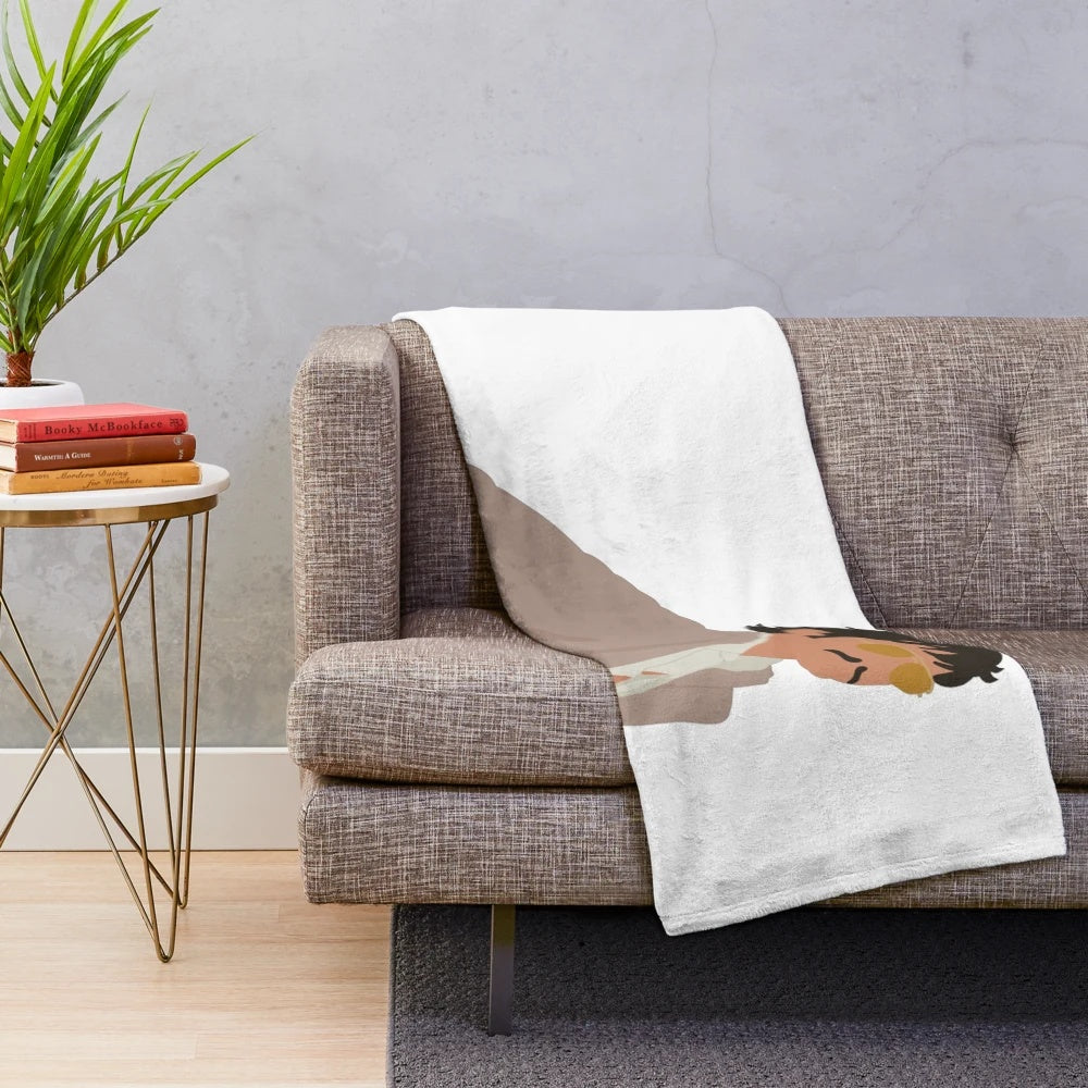 Javier Peña plush blanket inspired by the character from Narcos