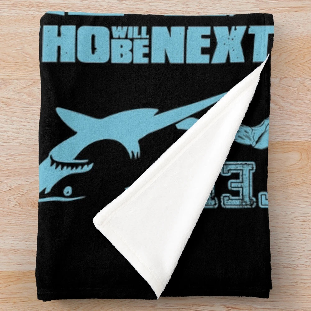 Jaws movie-themed plush blanket