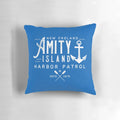 Amity Island Shark Harbor Patrol Pillow with Jaws-inspired design