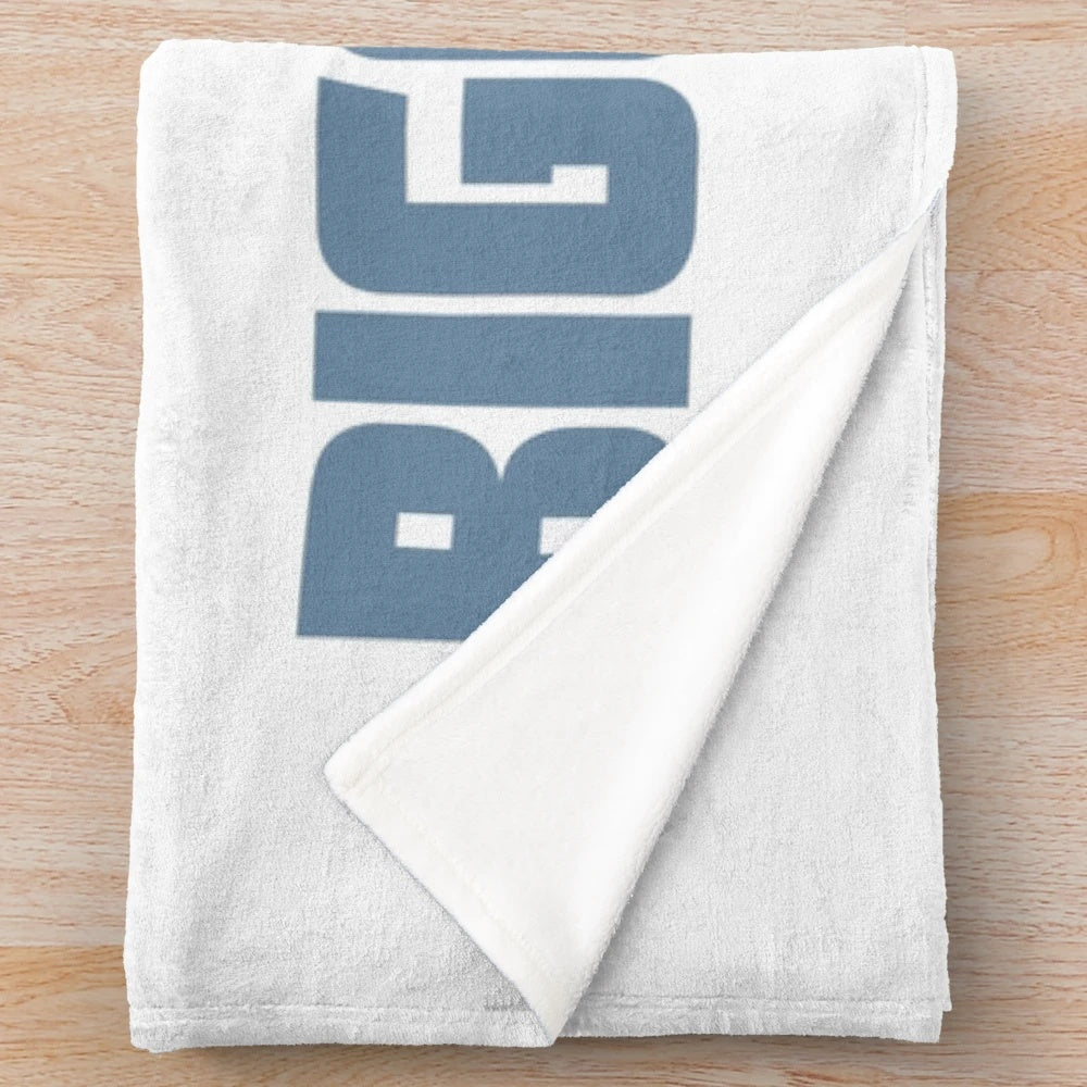 Jaws movie inspired plush blanket featuring iconic "We're Gonna Need a Bigger Boat" quote
