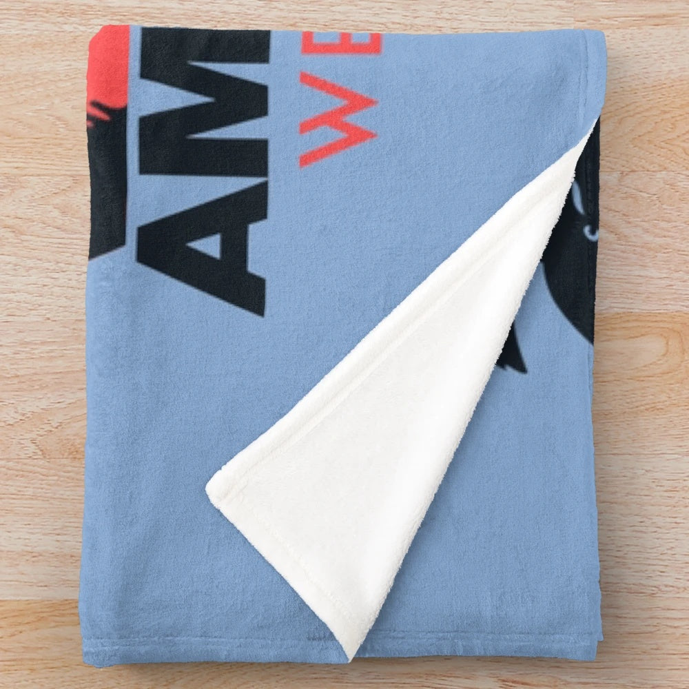Jaws movie-themed plush blanket featuring Amity Island