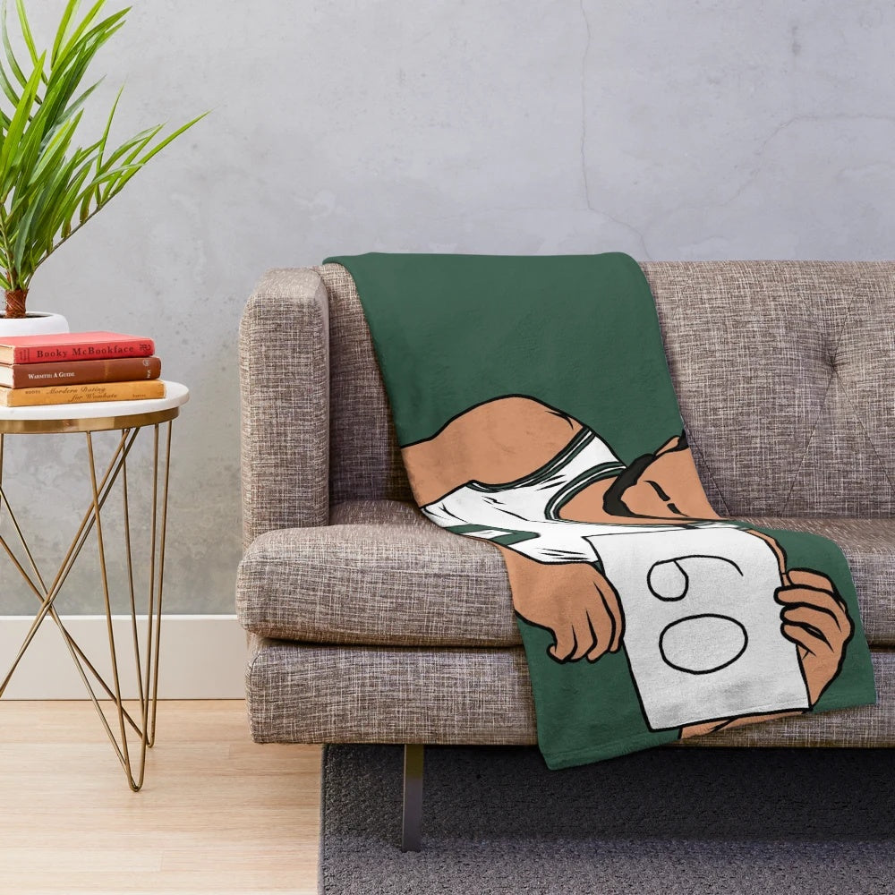 Jayson Tatum 60 Point Game Inspired Plush Blanket