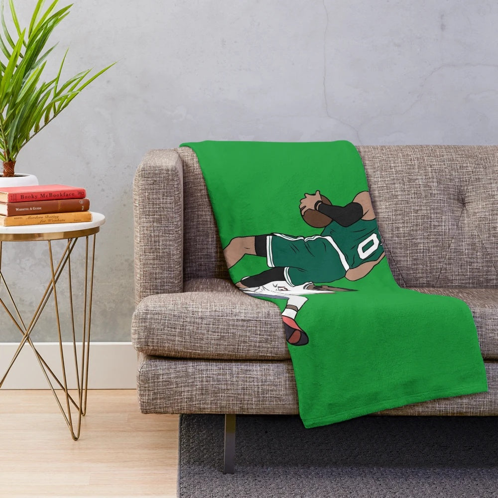 Jayson Tatum Crossover Plush Blanket