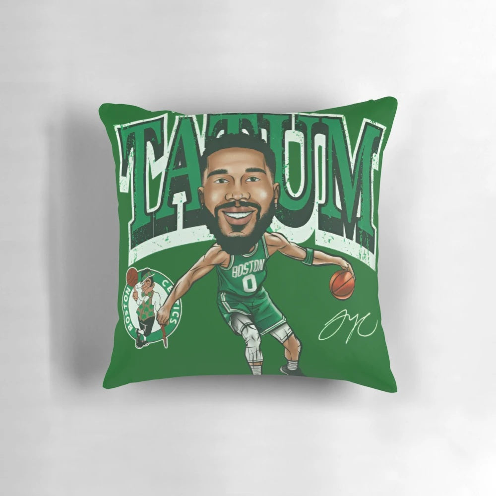 Jayson Tatum Boston Celtics Pillow featuring the Celtics star player