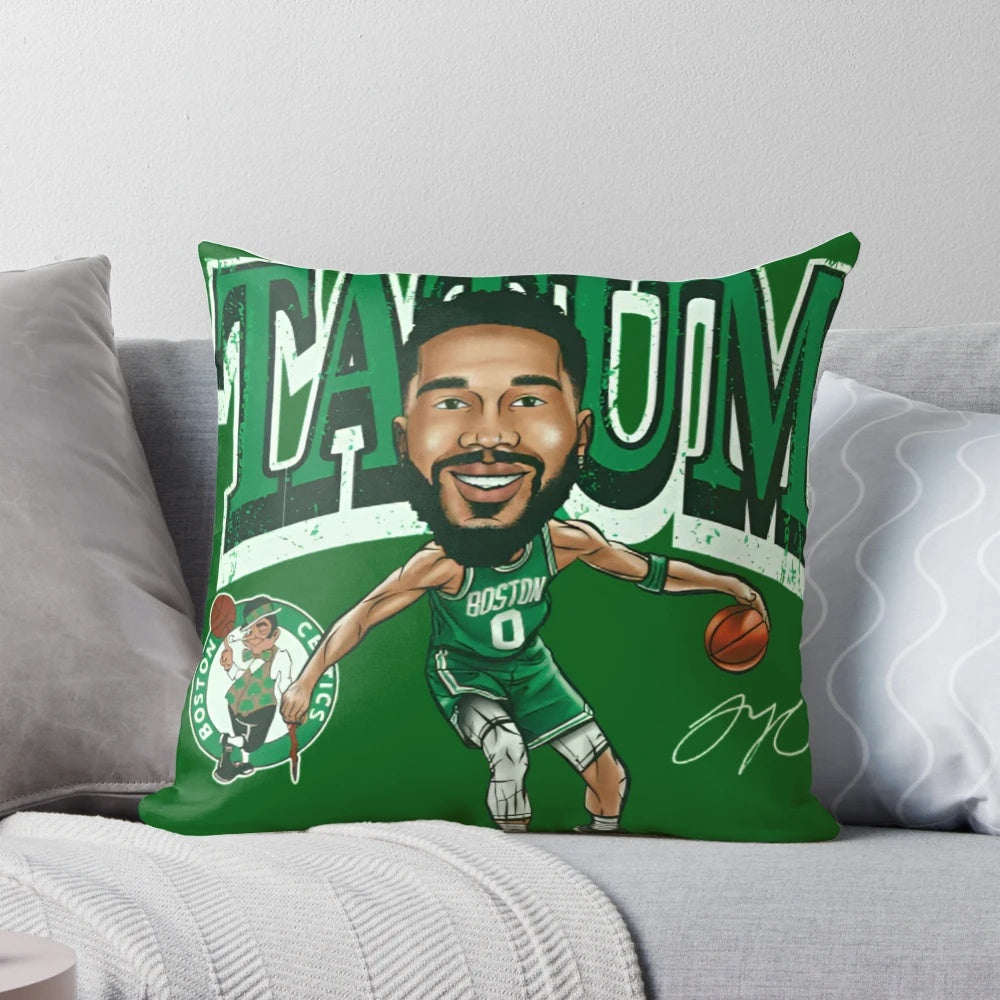 Jayson Tatum Boston Celtics Pillow featuring the Celtics star player