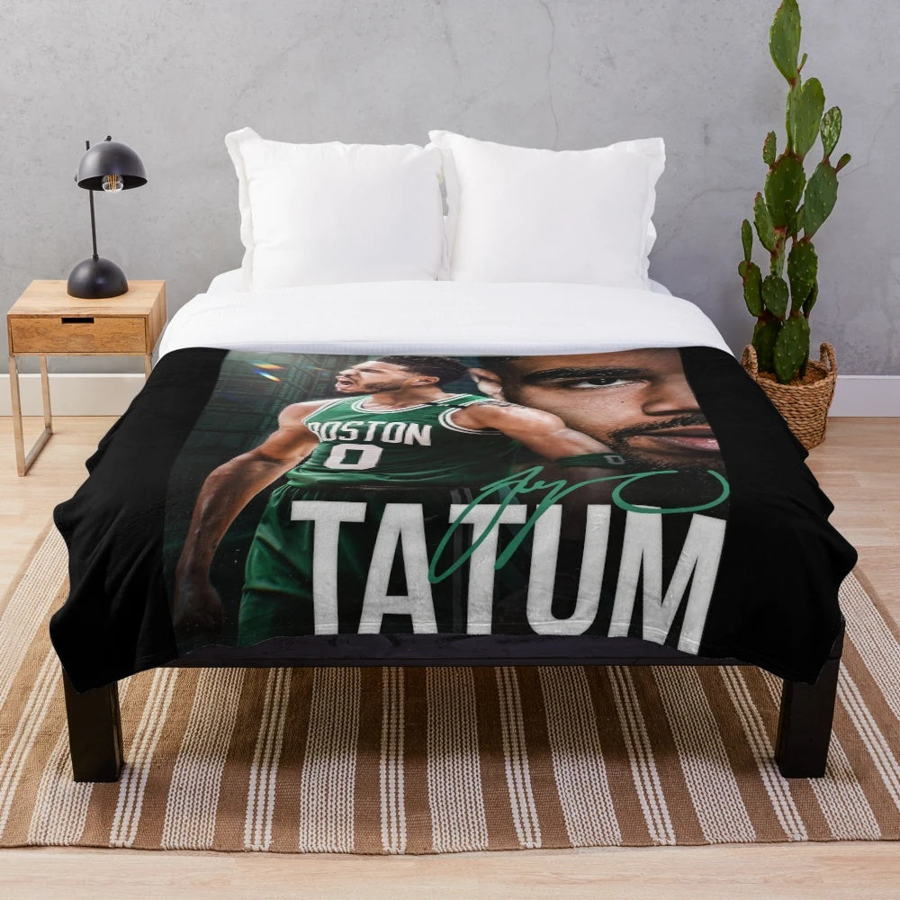 Jayson Tatum Basketball Plush Blanket